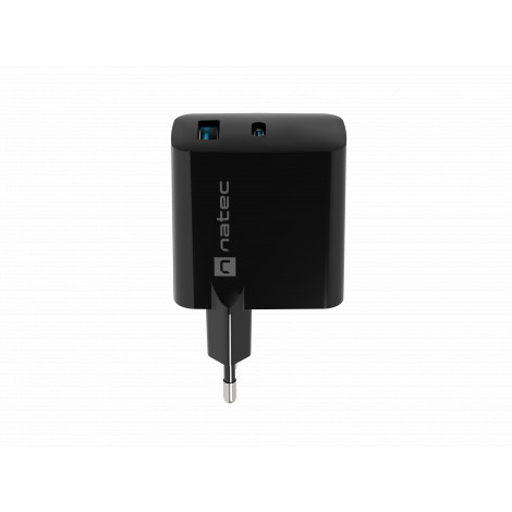 Natec Ribera USB Charger, 1x USB-A, 1x USB-C, 45 W | NUC-2143