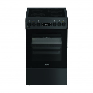 Whirlpool Cooker | W5V8LCSA | Hob type Vitroceramic | Oven type Electric | Anthracite | Width 50 cm | Depth 60 cm | 60 L