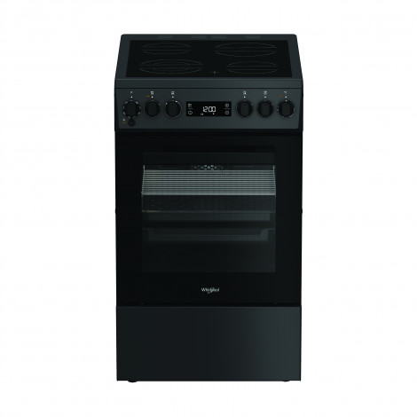 Whirlpool Cooker | W5V8LCSA | Hob type Vitroceramic | Oven type Electric | Anthracite | Width 50 cm | Depth 60 cm | 60 L