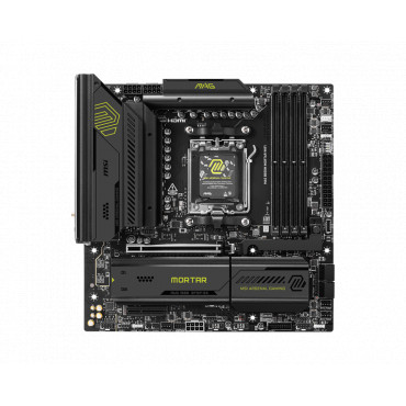 MSI MAG B850M MORTAR WIFI | Processor family AMD | Processor socket AM5 | DDR5 | Supported hard disk drive interfaces SATA, M.2 
