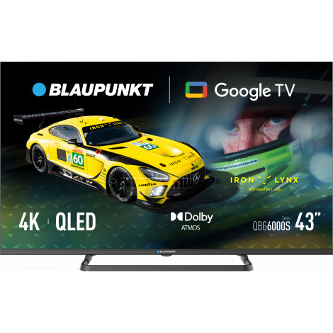 Blaupunkt QLED TV | 43QBG6000S | 43 | Smart TV | Google TV | Black