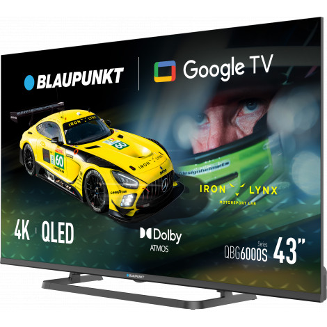 Blaupunkt QLED TV | 43QBG6000S | 43 | Smart TV | Google TV | Black
