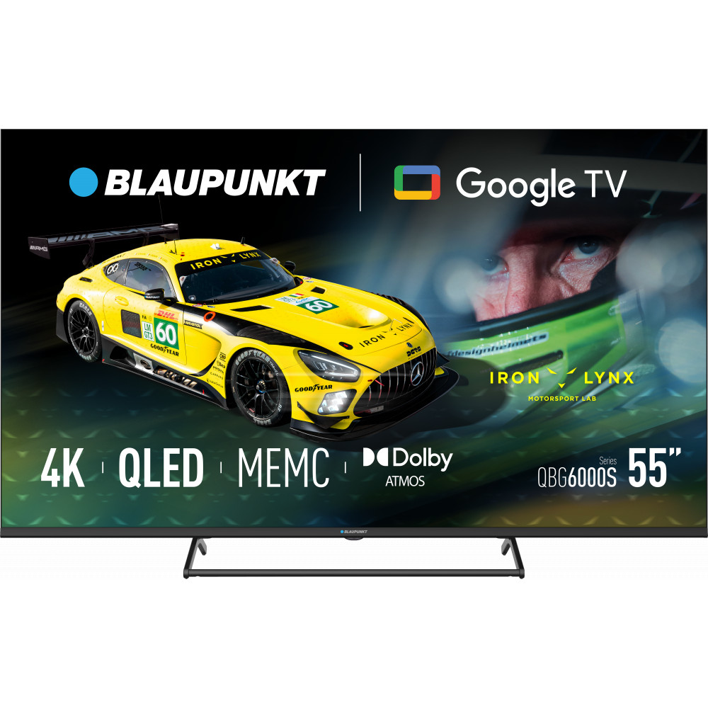 Blaupunkt QLED TV | 55QBG6000S | 55 | Smart TV | Google TV | Black