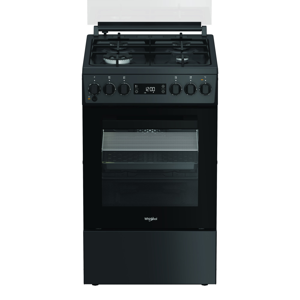 Whirlpool Cooker | W5G8LMSWTA | Hob type Gas | Oven type Electric | Anthracite | Width 50 cm | Depth 60 cm | 60 L