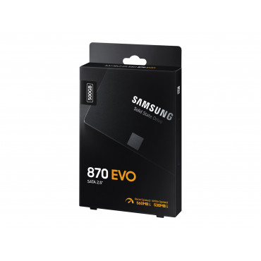 Samsung | SSD | 870 EVO | 500 GB | SSD form factor 2.5" | Solid-state drive interface SATA III | Read speed 560 MB/s | Write spe