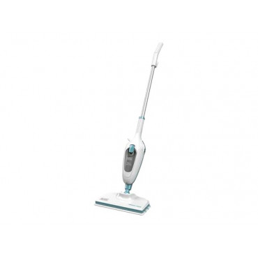BLACK & DECKER | Steam mop | FSMH13E10-QS | Power 1300 W | Water tank capacity 0.38 L | White/Blue