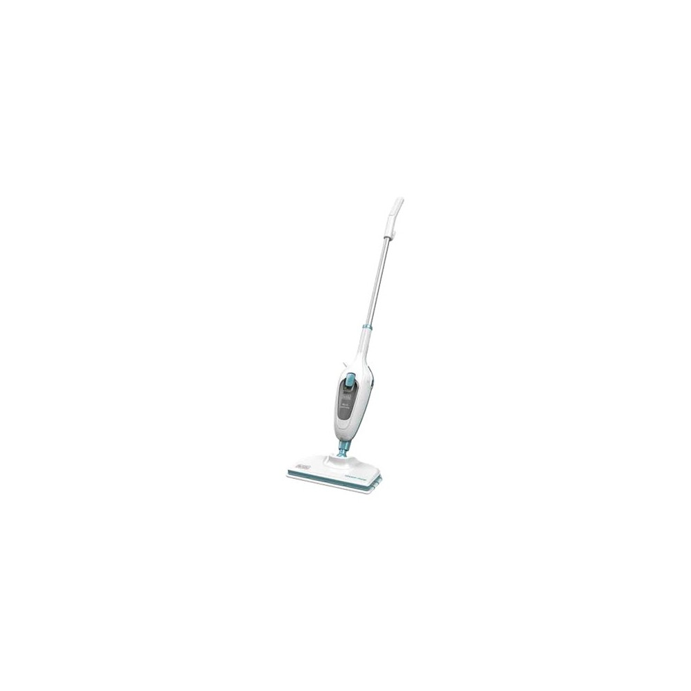 BLACK & DECKER | Steam mop | FSMH13E10-QS | Power 1300 W | Water tank capacity 0.38 L | White/Blue