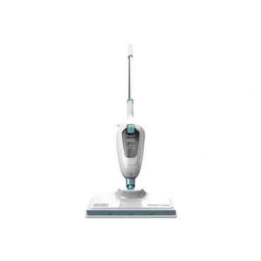 BLACK & DECKER | Steam mop | FSMH13E10-QS | Power 1300 W | Water tank capacity 0.38 L | White/Blue