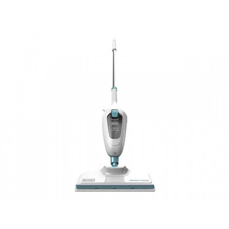 BLACK & DECKER | Steam mop | FSMH13E10-QS | Power 1300 W | Water tank capacity 0.38 L | White/Blue