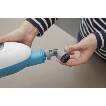 BLACK & DECKER | Steam mop | FSMH13E10-QS | Power 1300 W | Water tank capacity 0.38 L | White/Blue