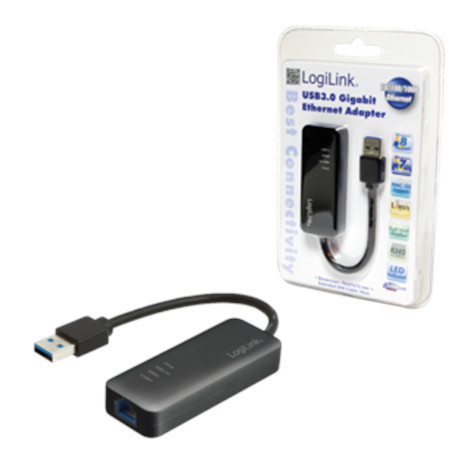 Logilink UA0184, USB 3.0 to Gigabit Ethernet Adapter | Logilink