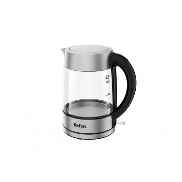 TEFAL | Kettle | KI772D | Electric | 2400 W | 1.7 L | Glass | 360 rotational base | Stainless Steel/Black