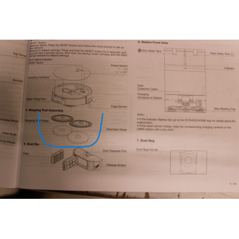 SALE OUT. Ecovacs DEEBOT T50 MAX PRO OMNI Vacuum cleaner, Robot, Wet&Dry, 18500Pa, TruEdge 2.0, ZeroTangle 2.0, YIKO GPT, Black 