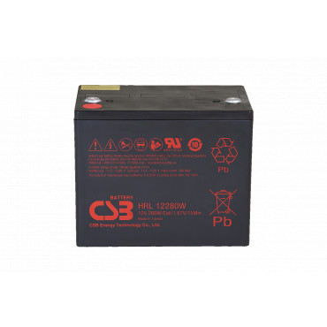 CSB Battery Battery 12V 6Ah 25W Pb F2 | HRL1225W