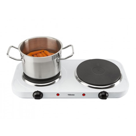 Tristar | Free standing table hob | KP-6245 | Number of burners/cooking zones 2 | Rotary | White | Electric