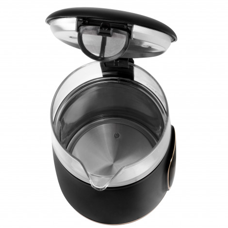 Adler Kettle with LED Display | AD 1305 | Electric | 2200 W | 1.7 L | Plastic | 360 rotational base | Black/Gold