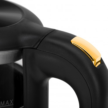 Adler Kettle with LED Display | AD 1305 | Electric | 2200 W | 1.7 L | Plastic | 360 rotational base | Black/Gold