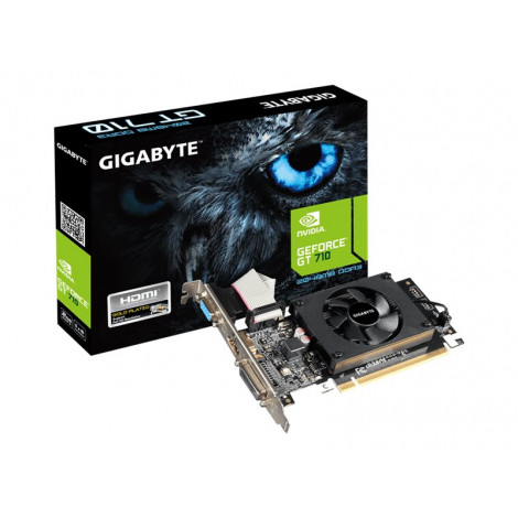 Gigabyte | GV-N710D3-2GL 2.0 | NVIDIA | 2 GB | GeForce GT 710 | DDR3 | Cooling type Active | DVI-D ports quantity 1 | HDMI ports