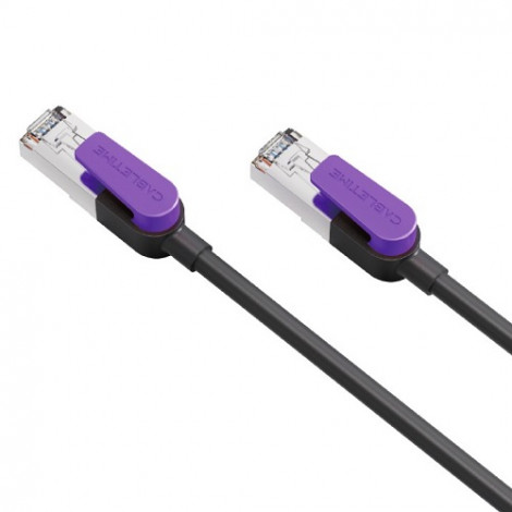 Kabelis Cat8 S/STP, 15m, juodas