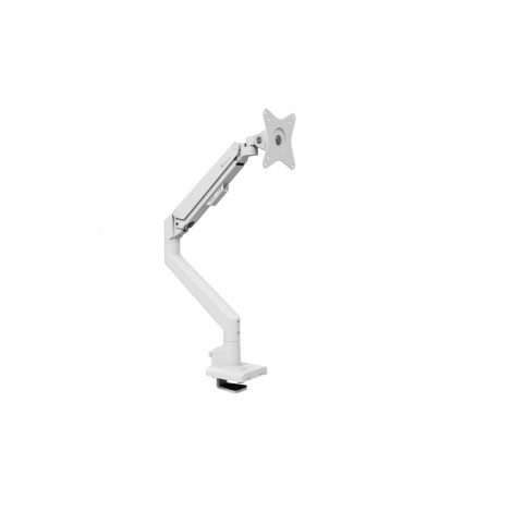Arozzi Desk Mount | Neo Single - Gas Spring Monitor Arm AZ-ALZARE-NEO-WT | Tilt, Swivel, Rotation | Maximum weight (capacity) 9 
