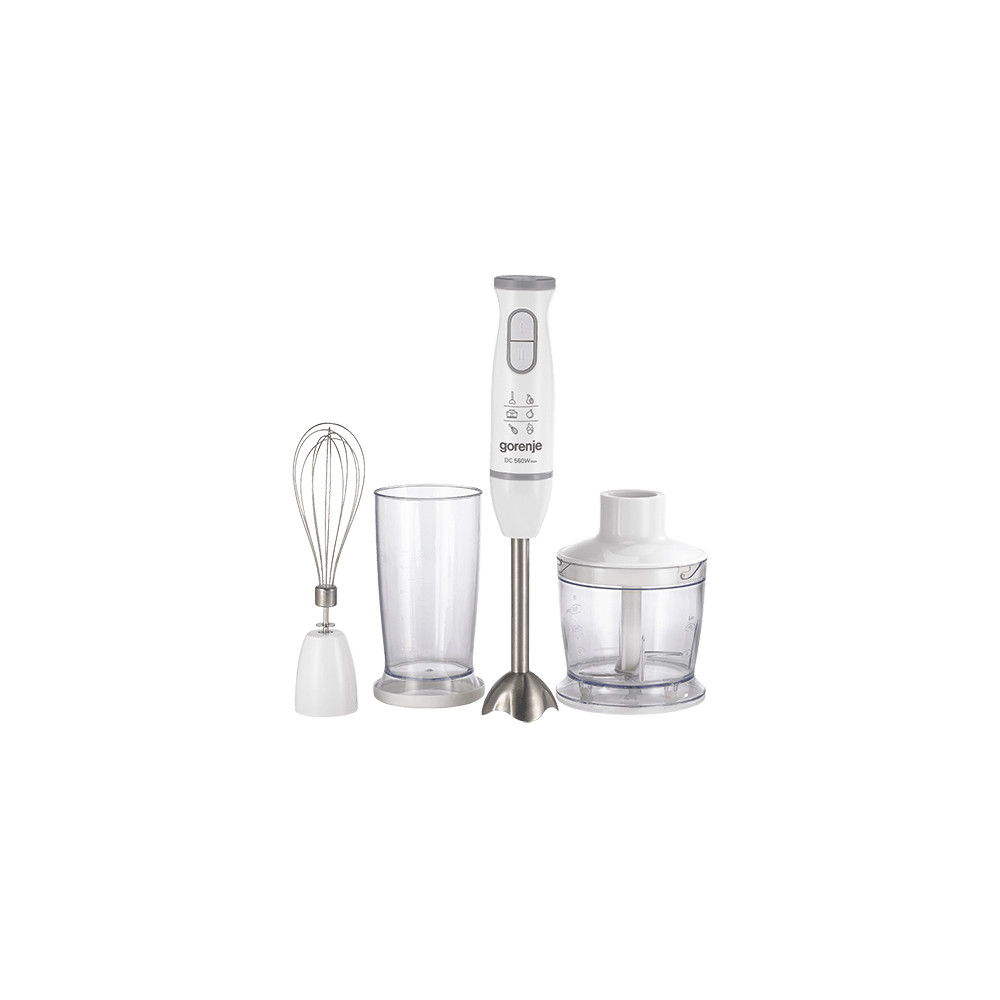 Gorenje | Blender | HBC564QW | Hand Blender | 560 W | Number of speeds Variable | Chopper | White