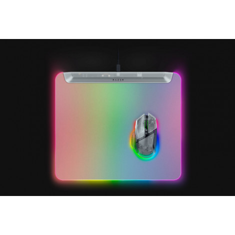 Razer RGB Gaming Mouse Mat | Firefly V2 Pro | Phantom White Edition