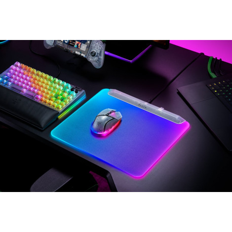 Razer RGB Gaming Mouse Mat | Firefly V2 Pro | Phantom White Edition