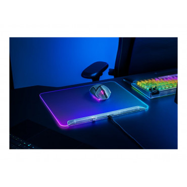 Razer RGB Gaming Mouse Mat | Firefly V2 Pro | Phantom White Edition