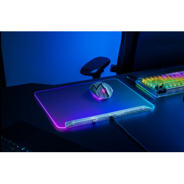 Razer RGB Gaming Mouse Mat | Firefly V2 Pro | Phantom White Edition