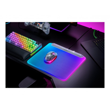 Razer RGB Gaming Mouse Mat | Firefly V2 Pro | Phantom White Edition