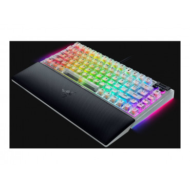 Razer Hot-swappable Mechanical Gaming Keyboard | BlackWidow V4 75% | Gaming Keyboard | Wired | US | Phantom White Edition | USB 
