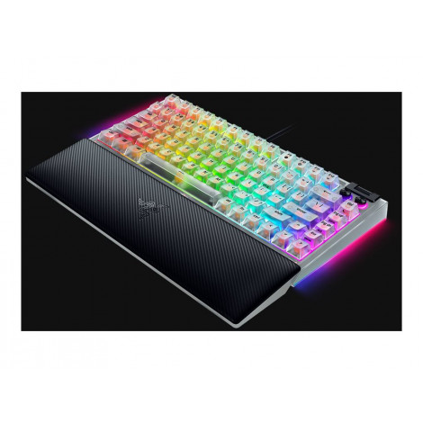 Razer Hot-swappable Mechanical Gaming Keyboard | BlackWidow V4 75% | Gaming Keyboard | Wired | US | Phantom White Edition | USB 