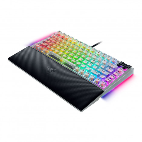 Razer Hot-swappable Mechanical Gaming Keyboard | BlackWidow V4 75% | Gaming Keyboard | Wired | US | Phantom White Edition | USB 