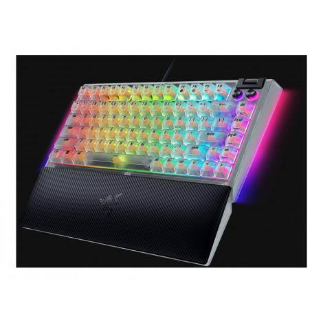 Razer Hot-swappable Mechanical Gaming Keyboard | BlackWidow V4 75% | Gaming Keyboard | Wired | US | Phantom White Edition | USB 
