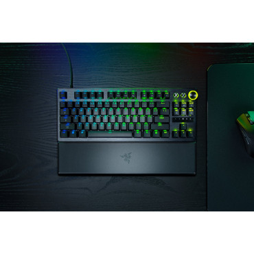 Razer Huntsman V3 Pro Tenkeyless 8KHz | Gaming keyboard | Wired | US | Black | USB Type-C | Razer Analog Optical Switch Gen-2