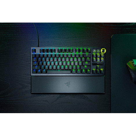 Razer Huntsman V3 Pro Tenkeyless 8KHz | Gaming keyboard | Wired | US | Black | USB Type-C | Razer Analog Optical Switch Gen-2