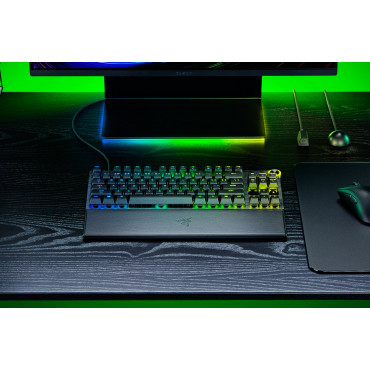 Razer Huntsman V3 Pro Tenkeyless 8KHz | Gaming keyboard | Wired | US | Black | USB Type-C | Razer Analog Optical Switch Gen-2