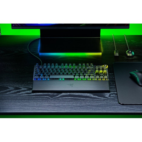 Razer Huntsman V3 Pro Tenkeyless 8KHz | Gaming keyboard | Wired | US | Black | USB Type-C | Razer Analog Optical Switch Gen-2