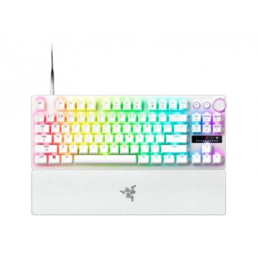 Razer Huntsman V3 Pro Tenkeyless 8KHz | Gaming keyboard | Wired | US | White | Razer Analog Optical Switch Gen-2
