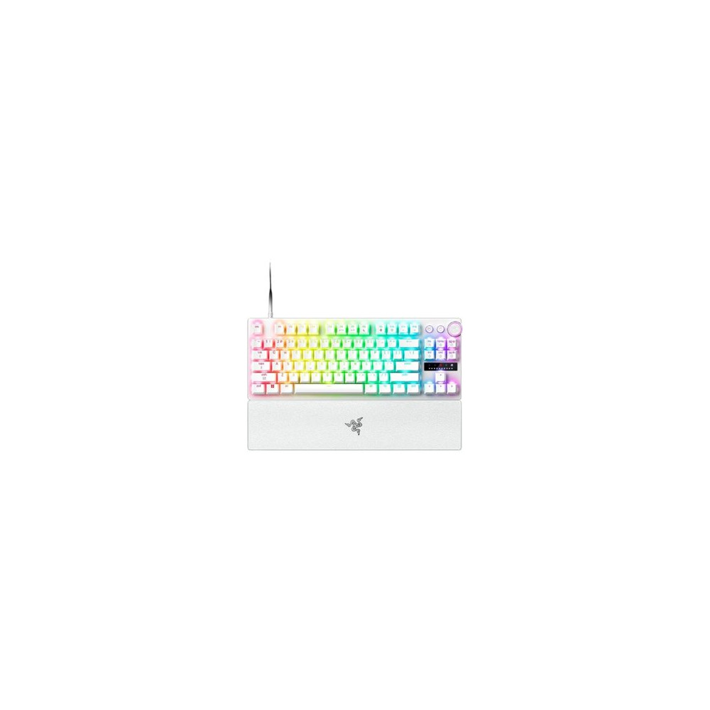 Razer Huntsman V3 Pro Tenkeyless 8KHz | Gaming keyboard | Wired | US | White | Razer Analog Optical Switch Gen-2
