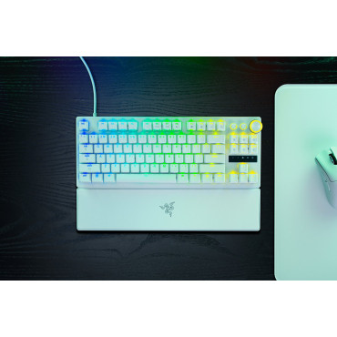 Razer Huntsman V3 Pro Tenkeyless 8KHz | Gaming keyboard | Wired | US | White | Razer Analog Optical Switch Gen-2