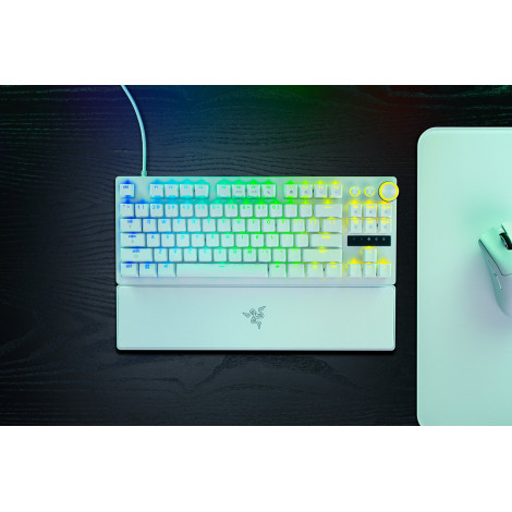 Razer Huntsman V3 Pro Tenkeyless 8KHz | Gaming keyboard | Wired | US | White | Razer Analog Optical Switch Gen-2