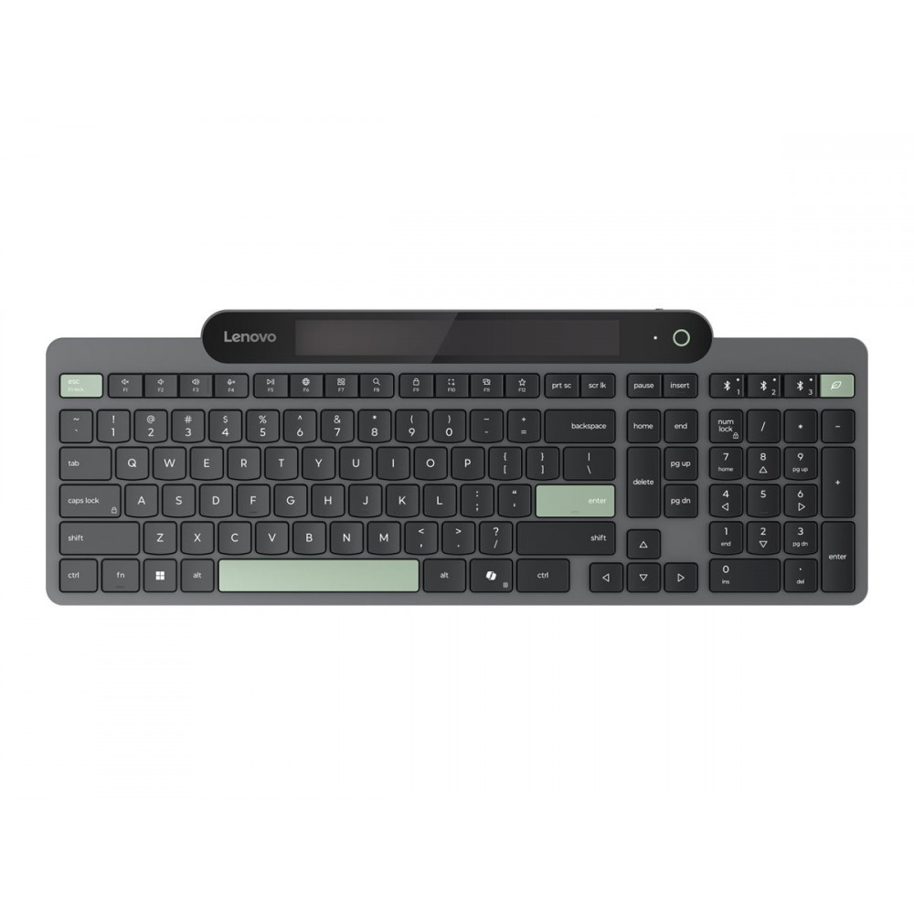 Lenovo Self-Charging Bluetooth Keyboard-US Euro | Keyboard | Bluetooth | US Euro | Black