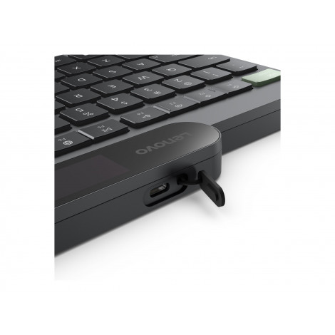 Lenovo Self-Charging Bluetooth Keyboard-US Euro | Keyboard | Bluetooth | US Euro | Black