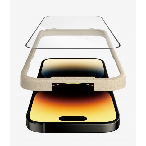 PanzerGlass | Screen protector | Apple | iPhone 14 Pro | Glass | Clear | Ultra-Wide Fit Easy installation Privacy Filter Fingerp