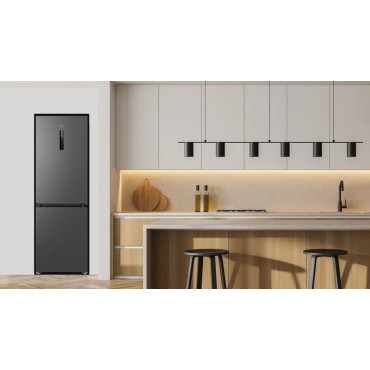 TCL Refrigerator | RP340BSD1 | Energy efficiency class D | Free standing | Combi | Height 185 cm | No Frost system | Fridge net 