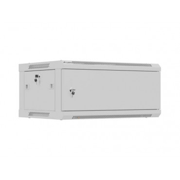 Lanberg Wall mounted installation cabinet 19" 4U 600X450 | WF01-6404-00S | Gray