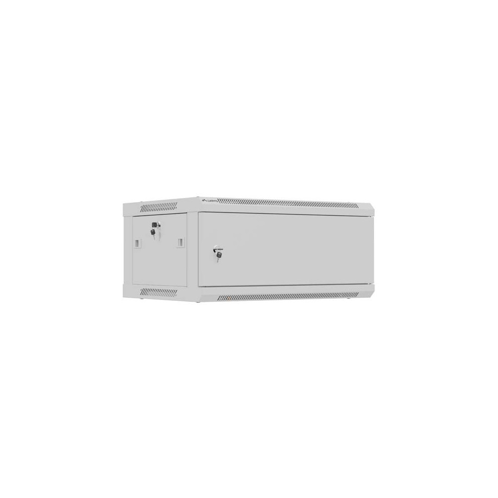 Lanberg Wall mounted installation cabinet 19" 4U 600X450 | WF01-6404-00S | Gray