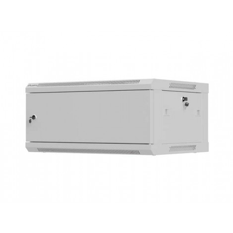 Lanberg Wall mounted installation cabinet 19" 4U 600X450 | WF01-6404-00S | Gray