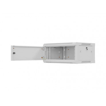 Lanberg Wall mounted installation cabinet 19" 4U 600X450 | WF01-6404-00S | Gray